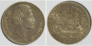 1 Thaler Royaume de Bavière (1806 - 1918) Argent Louis II de Bavière (1845-1886)(1845 – 1886)