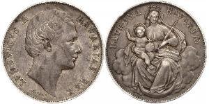 1 Thaler Royaume de Bavière (1806 - 1918) Argent Louis II de Bavière (1845-1886)(1845 – 1886)