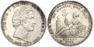 1 Thaler Royaume de Bavière (1806 - 1918) Argent Louis Ier de Bavière(1786 – 1868)