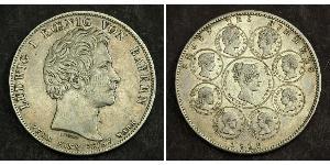1 Thaler Royaume de Bavière (1806 - 1918) Argent Louis Ier de Bavière(1786 – 1868)