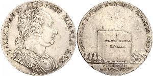 1 Thaler Royaume de Bavière (1806 - 1918) Argent Maximilien Ier de Bavière (roi) (1756 - 1825)