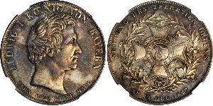 1 Thaler Royaume de Bavière (1806 - 1918) Argent Louis Ier de Bavière(1786 – 1868)