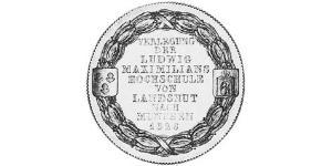 1 Thaler Royaume de Bavière (1806 - 1918) Argent Louis Ier de Bavière(1786 – 1868)