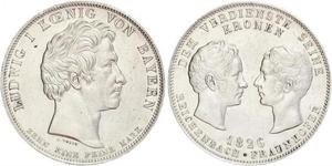 1 Thaler Royaume de Bavière (1806 - 1918) Argent 