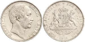 1 Thaler Royaume de Bavière (1806 - 1918) Argent Maximilien II de Bavière(1811 - 1864)