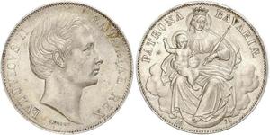 1 Thaler Royaume de Bavière (1806 - 1918) Argent Louis II de Bavière (1845-1886)(1845 – 1886)