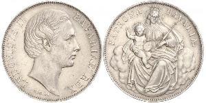 1 Thaler Royaume de Bavière (1806 - 1918) Argent Louis II de Bavière (1845-1886)(1845 – 1886)