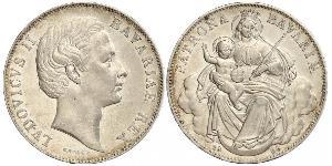 1 Thaler Royaume de Bavière (1806 - 1918) Argent Louis II de Bavière (1845-1886)(1845 – 1886)