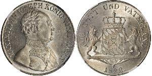 1 Thaler Royaume de Bavière (1806 - 1918) Argent 