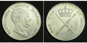 1 Thaler Royaume de Bavière (1806 - 1918) Argent Maximilien Ier de Bavière (roi) (1756 - 1825)