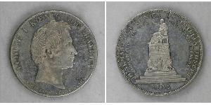 1 Thaler Royaume de Bavière (1806 - 1918) Argent Louis Ier de Bavière(1786 – 1868)