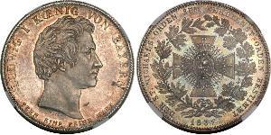 1 Thaler Royaume de Bavière (1806 - 1918) Argent Louis Ier de Bavière(1786 – 1868)
