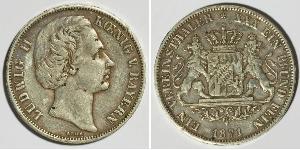 1 Thaler Royaume de Bavière (1806 - 1918) Argent Louis II de Bavière (1845-1886)(1845 – 1886)