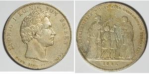 1 Thaler Royaume de Bavière (1806 - 1918) Argent Louis Ier de Bavière(1786 – 1868)