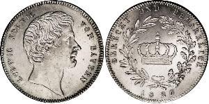 1 Thaler Royaume de Bavière (1806 - 1918) Argent Louis Ier de Bavière(1786 – 1868)