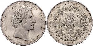 1 Thaler Royaume de Bavière (1806 - 1918) Argent Louis Ier de Bavière(1786 – 1868)