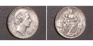 1 Thaler Royaume de Bavière (1806 - 1918) Argent Louis II de Bavière (1845-1886)(1845 – 1886)