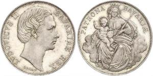 1 Thaler Royaume de Bavière (1806 - 1918) Argent Louis II de Bavière (1845-1886)(1845 – 1886)