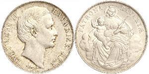 1 Thaler Royaume de Bavière (1806 - 1918) Argent Louis II de Bavière (1845-1886)(1845 – 1886)