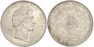 1 Thaler Royaume de Bavière (1806 - 1918) Argent Louis Ier de Bavière(1786 – 1868)
