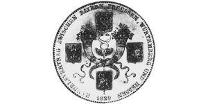 1 Thaler Royaume de Bavière (1806 - 1918) Argent Louis Ier de Bavière(1786 – 1868)