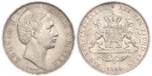 1 Thaler Royaume de Bavière (1806 - 1918) Argent Louis II de Bavière (1845-1886)(1845 – 1886)