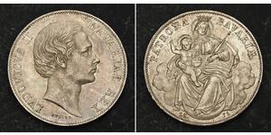 1 Thaler Royaume de Bavière (1806 - 1918) Argent Louis II de Bavière (1845-1886)(1845 – 1886)