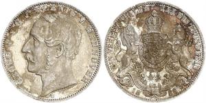 1 Thaler Royaume de Hanovre (1814 - 1866) Argent Georges V de Hanovre (1819 - 1878)