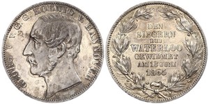 1 Thaler Royaume de Hanovre (1814 - 1866) Argent Georges V de Hanovre (1819 - 1878)