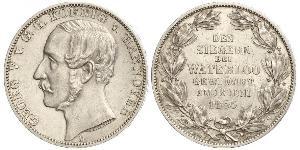 1 Thaler Royaume de Hanovre (1814 - 1866) Argent Georges V de Hanovre (1819 - 1878)