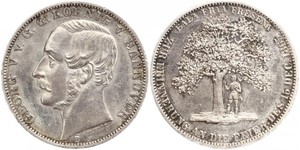 1 Thaler Royaume de Hanovre (1814 - 1866) Argent Georges V de Hanovre (1819 - 1878)