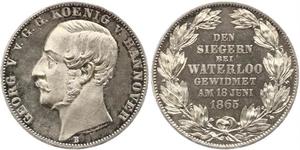 1 Thaler Royaume de Hanovre (1814 - 1866) Argent Georges V de Hanovre (1819 - 1878)