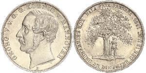 1 Thaler Royaume de Hanovre (1814 - 1866) Argent Georges V de Hanovre (1819 - 1878)