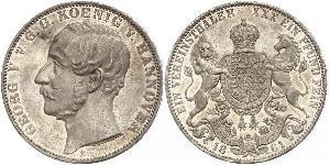 1 Thaler Royaume de Hanovre (1814 - 1866) Argent Georges V de Hanovre (1819 - 1878)