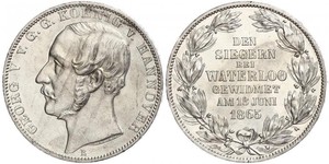 1 Thaler Royaume de Hanovre (1814 - 1866) Argent Georges V de Hanovre (1819 - 1878)