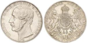 1 Thaler Royaume de Hanovre (1814 - 1866) Argent Georges V de Hanovre (1819 - 1878)