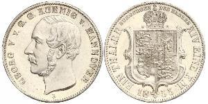 1 Thaler Royaume de Hanovre (1814 - 1866) Argent Georges V de Hanovre (1819 - 1878)