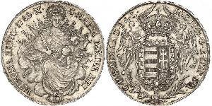 1 Thaler Royaume de Hongrie (1000-1918) Argent Joseph II, Holy Roman Emperor  (1741 - 1790)