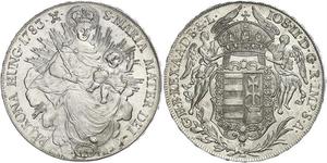 1 Thaler Royaume de Hongrie (1000-1918) Argent Joseph II, Holy Roman Emperor  (1741 - 1790)