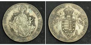 1 Thaler Royaume de Hongrie (1000-1918) Argent Joseph II, Holy Roman Emperor  (1741 - 1790)