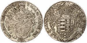 1 Thaler Royaume de Hongrie (1000-1918) Argent Joseph II, Holy Roman Emperor  (1741 - 1790)