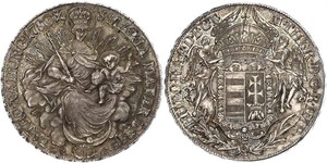 1 Thaler Royaume de Hongrie (1000-1918) Argent Joseph II, Holy Roman Emperor  (1741 - 1790)