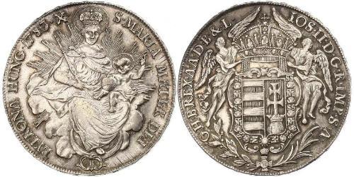 1 Thaler Royaume de Hongrie (1000-1918) Argent Joseph II, Holy Roman Emperor  (1741 - 1790)