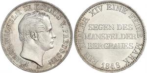 1 Thaler Royaume de Prusse (1701-1918) Argent Frédéric-Guillaume IV de Prusse (1795 - 1861)