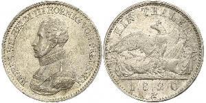 1 Thaler Royaume de Prusse (1701-1918) Argent Frédéric-Guillaume III de Prusse (1770 -1840)