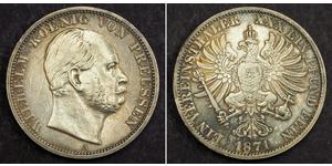 1 Thaler Royaume de Prusse (1701-1918) Argent Wilhelm I, German Emperor (1797-1888)