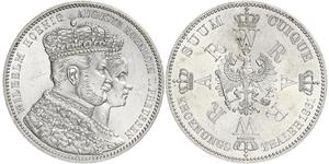 1 Thaler Royaume de Prusse (1701-1918) Argent Wilhelm I, German Emperor (1797-1888)