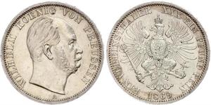 1 Thaler Royaume de Prusse (1701-1918) Argent Wilhelm I, German Emperor (1797-1888)