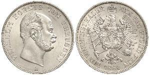 1 Thaler Royaume de Prusse (1701-1918) Argent Wilhelm I, German Emperor (1797-1888)