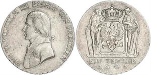 1 Thaler Royaume de Prusse (1701-1918) Argent Frédéric-Guillaume III de Prusse (1770 -1840)